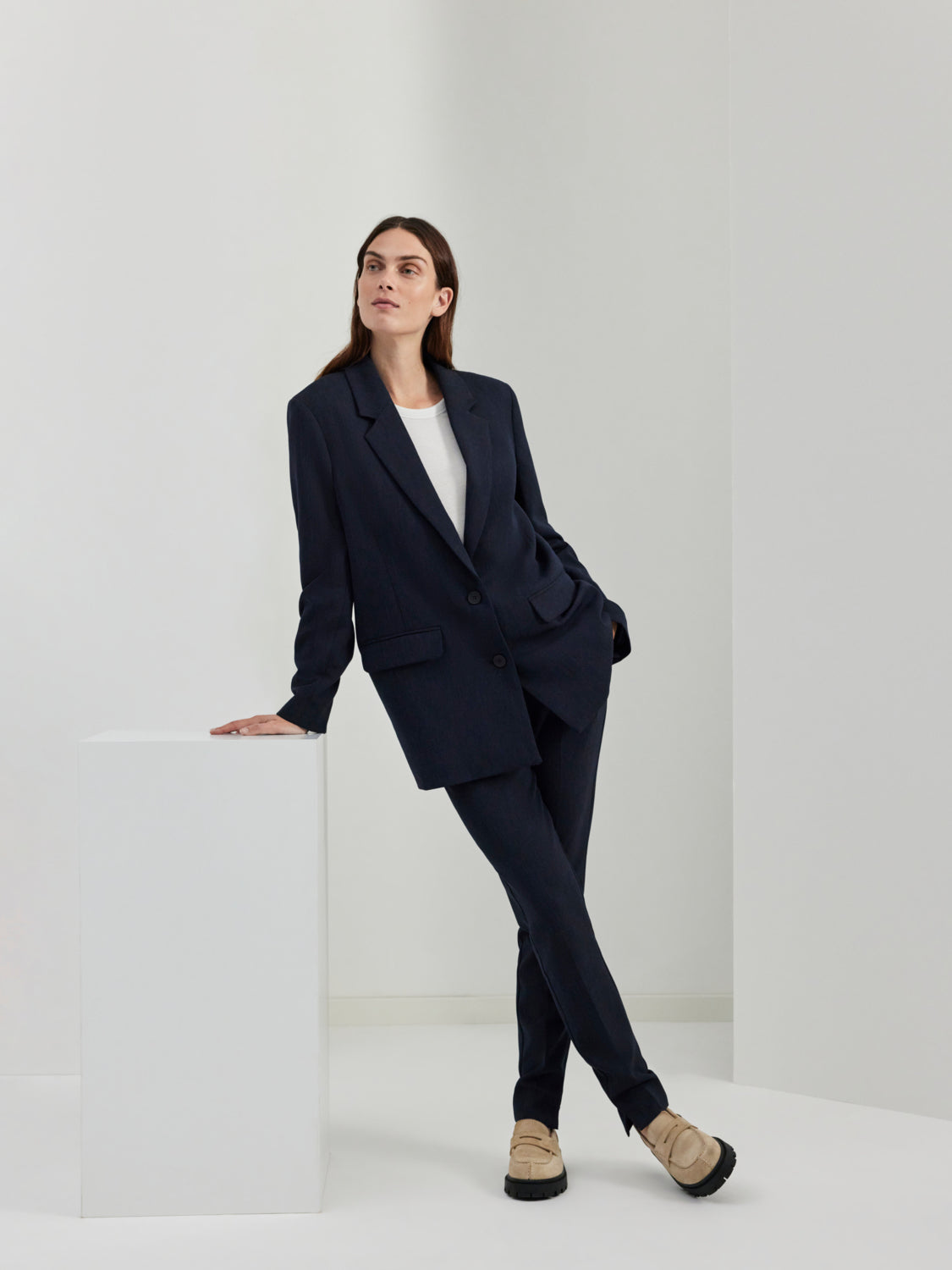 Rita Relaxed Blazer - Mørk blå/ Dark Sapphire